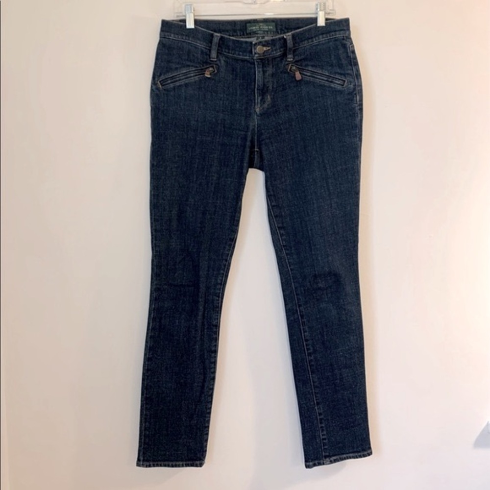 Vintage 90s Lauren Ralph Lauren Zipper Pocket Slim Jeans 32x31